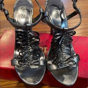 Carlos Santana Metallic Heels